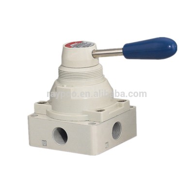 4H series 4/3 hand lever valves pneumatic hand switch valve